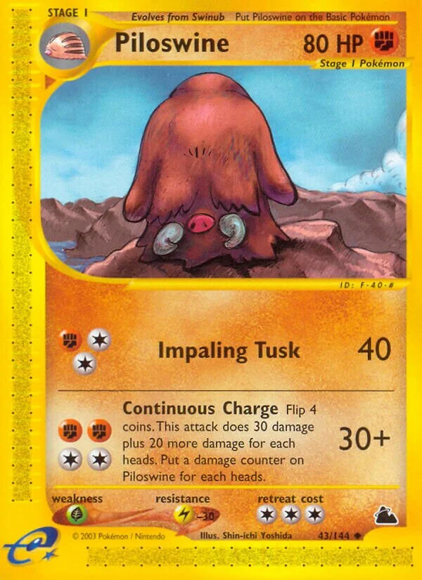 Piloswine 「SK 43/144」「EN」