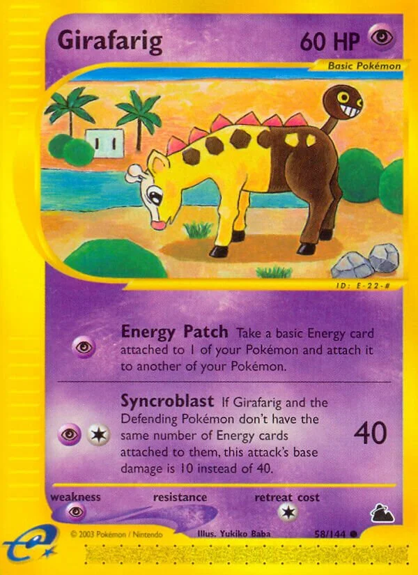 Girafarig 「SK 58/144」「EN」