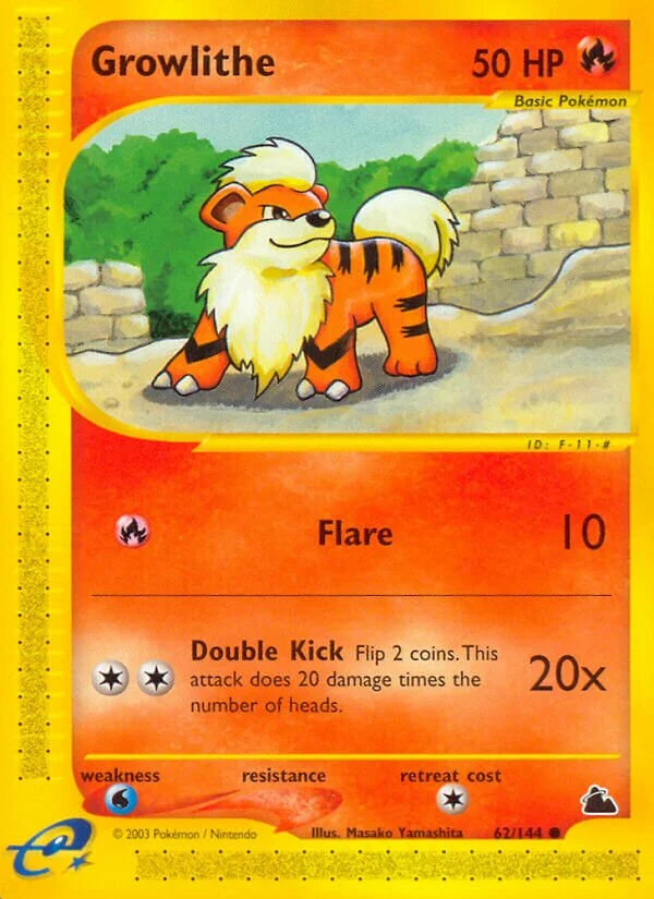Growlithe 「SK 62/144」「EN」