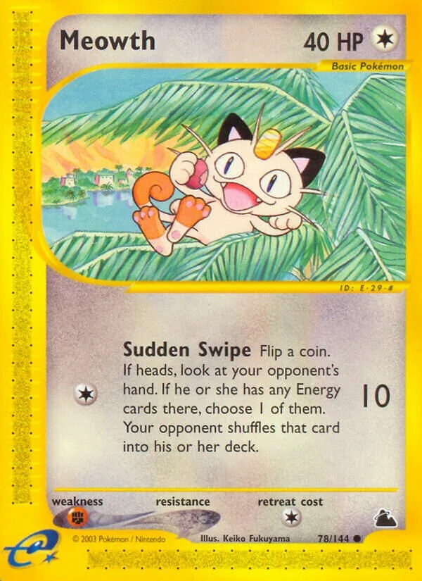 Meowth 「SK 78/144」「EN」