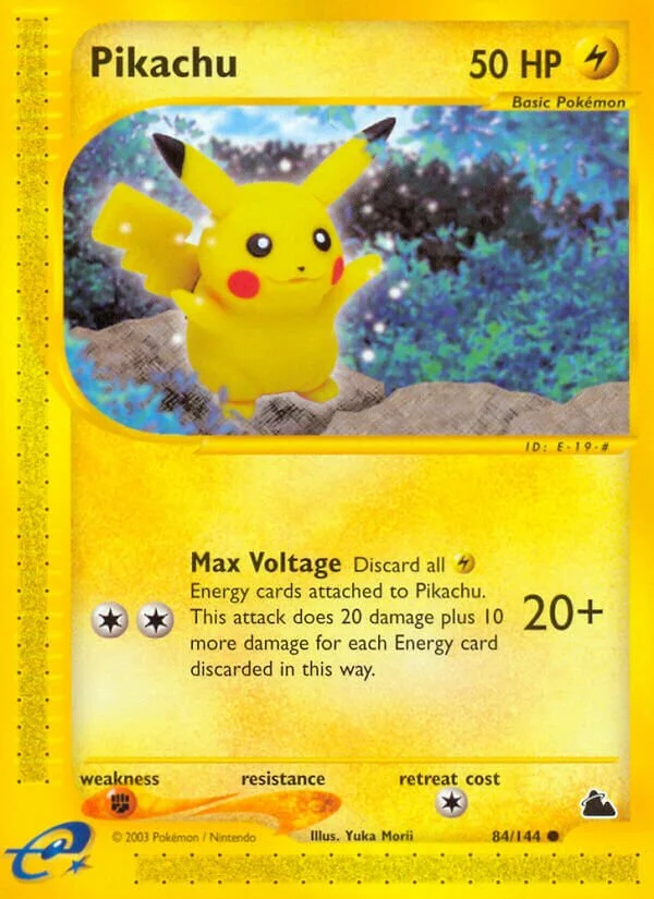Pikachu 「SK 84/144」「EN」