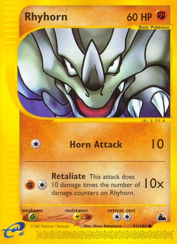 Rhyhorn 「SK 91/144」「EN」