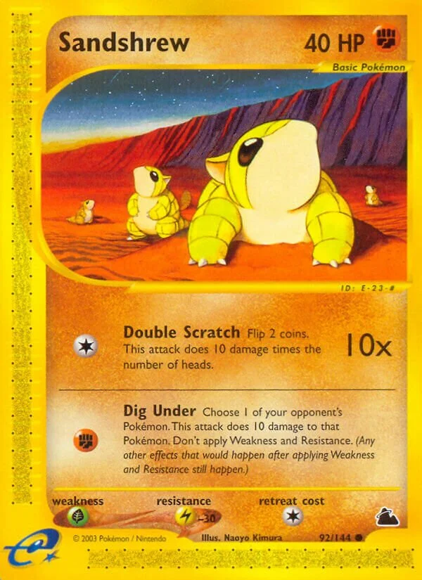 Sandshrew 「SK 92/144」「EN」