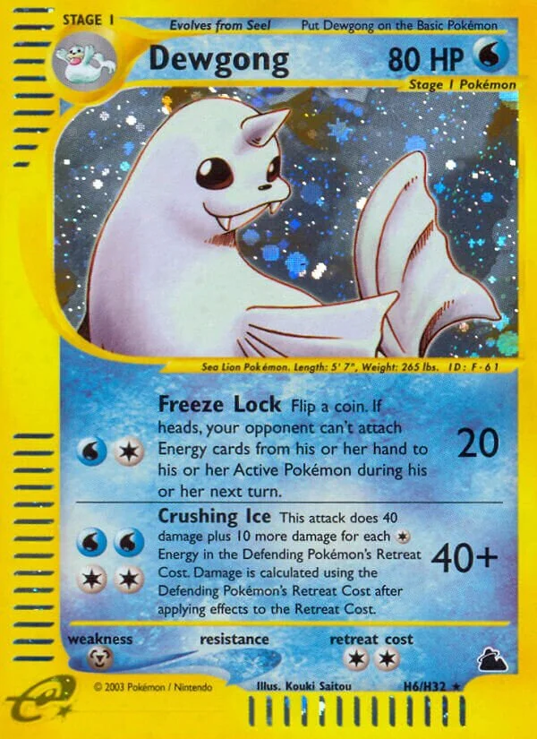 Dewgong 「SK H6/H32」「EN」