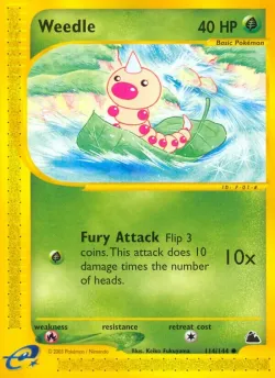 Weedle 「SK 114/144」「EN」