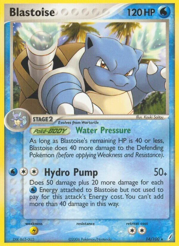 Blastoise 「CG 14/100」「EN」