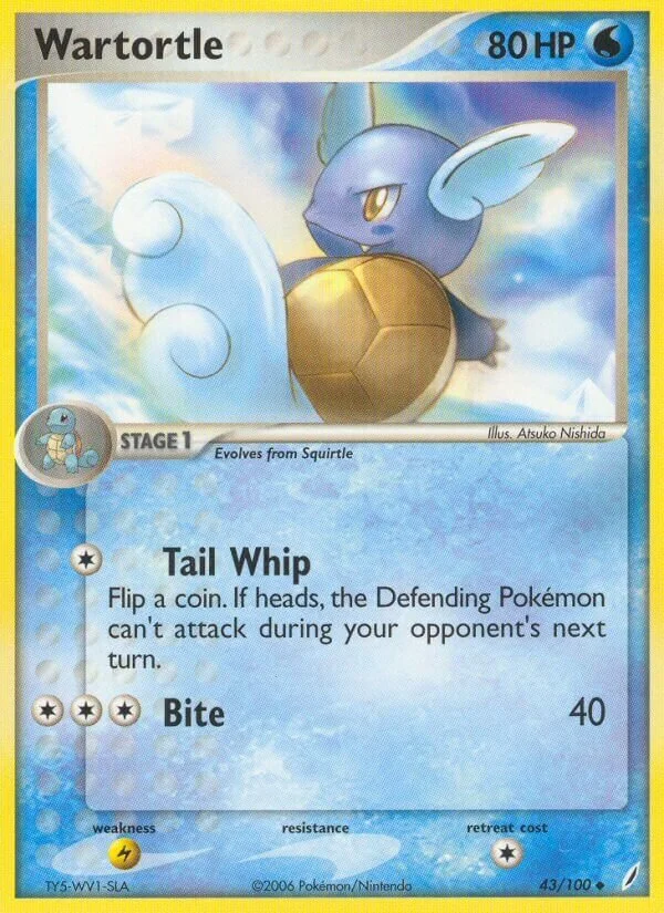 Wartortle 「CG 43/100」「EN」
