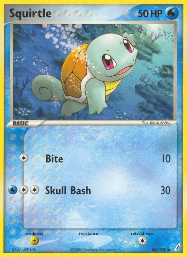Squirtle 「CG 63/100」「EN」