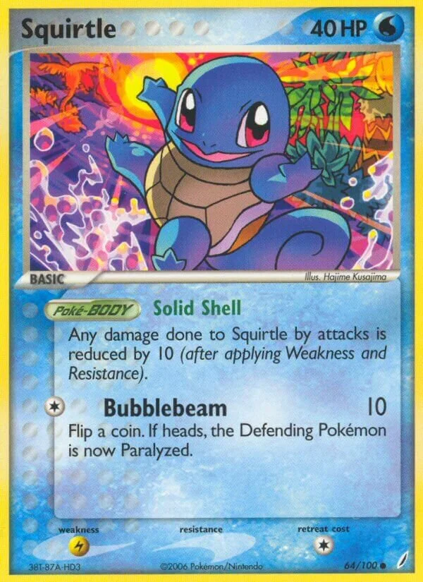 Squirtle 「CG 64/100」「EN」