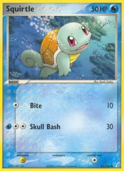 Squirtle 「CG 63/100」「EN」