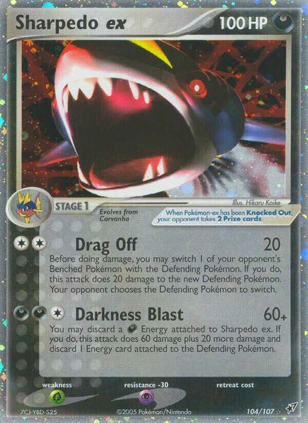 Sharpedo ex 「DX 104/107」「EN」