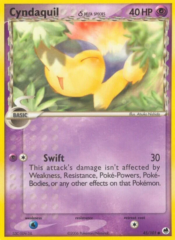 Cyndaquil 「DF 45/101」「EN」