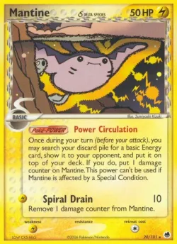 Mantine #20/101 · Pokémon