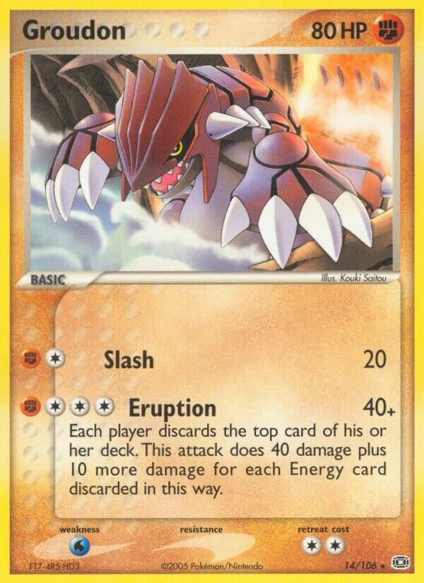 Groudon 「EM 14/106」「EN」