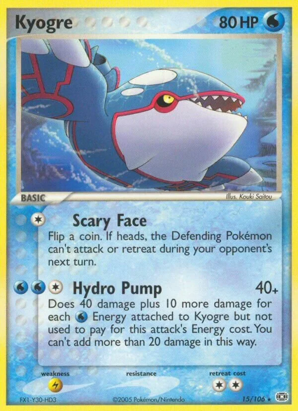 Kyogre 「EM 15/106」「EN」