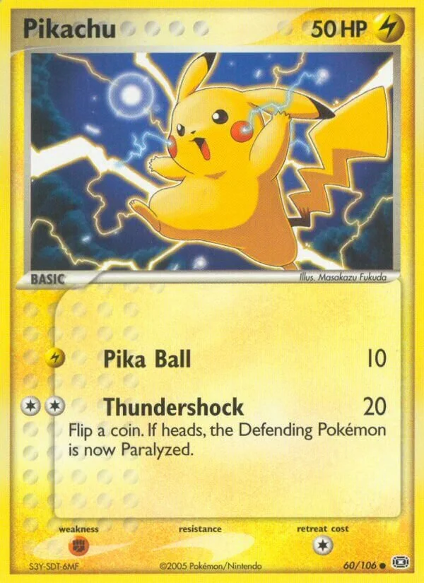 Pikachu 「EM 60/106」「EN」