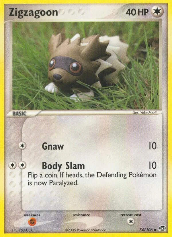 Zigzagoon 「EM 74/106」「EN」