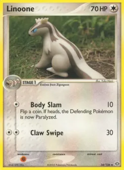 Linoone #34/106 · Pokémon