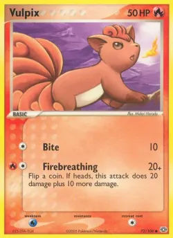 Vulpix 「EM 72/106」「EN」