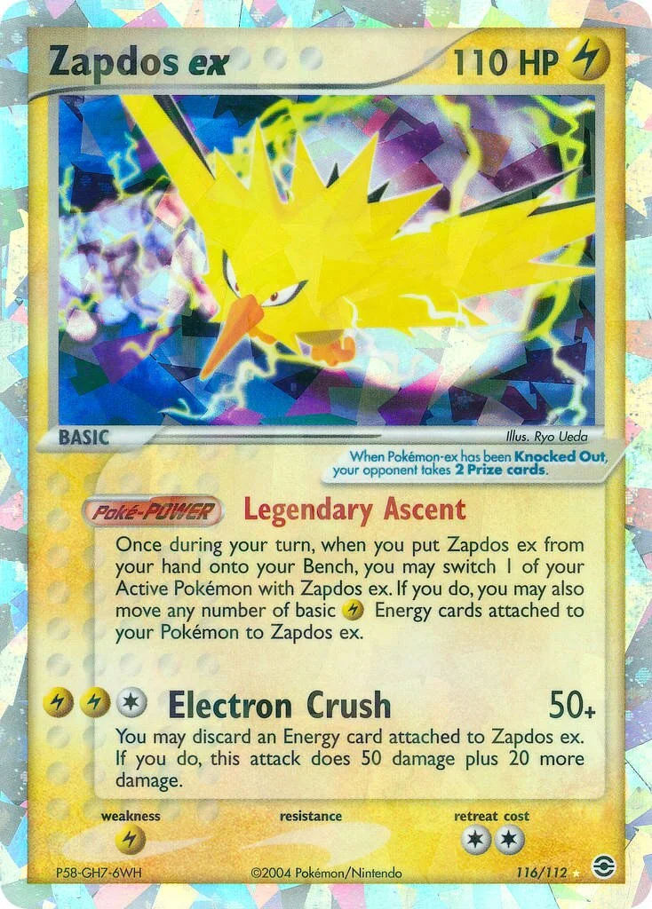 Zapdos ex 「RG 116/112」「EN」