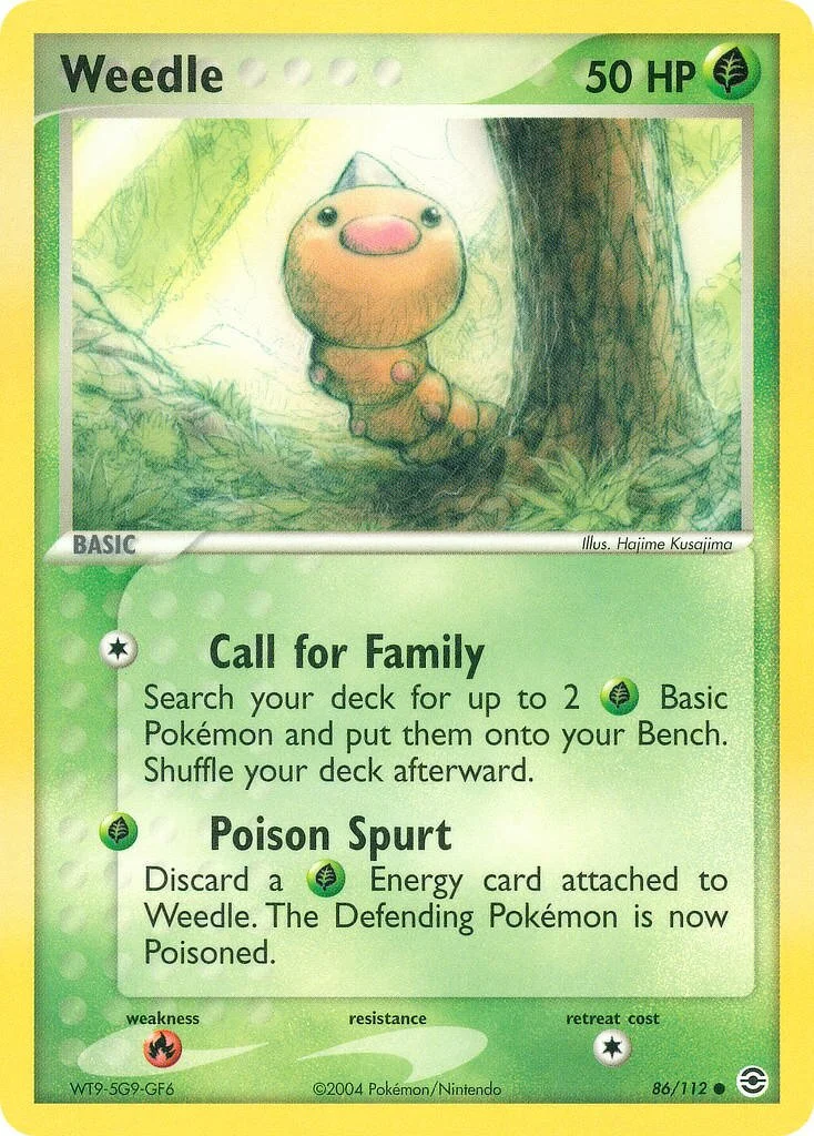 Weedle 「RG 86/112」「EN」