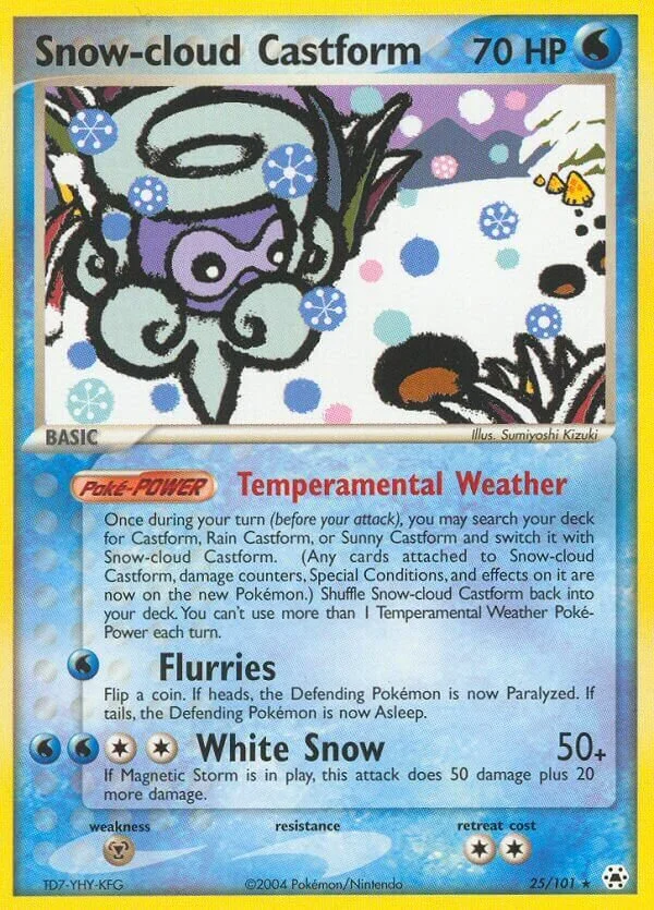 Snow-cloud Castform 「HL 25/101」「EN」
