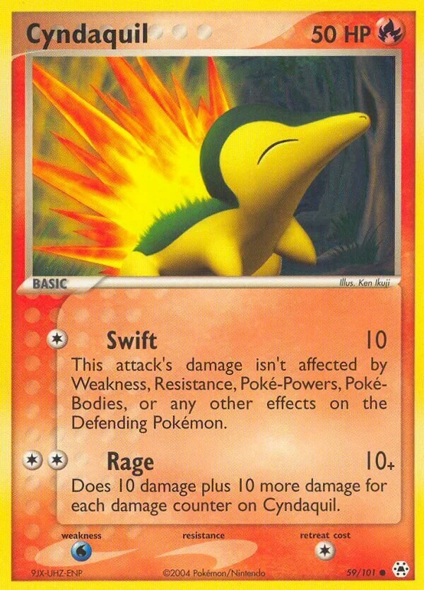 Cyndaquil 「HL 59/101」「EN」
