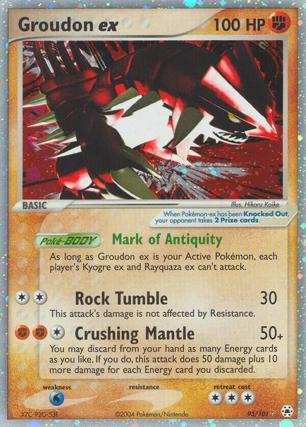 Groudon ex 「HL 93/101」「EN」