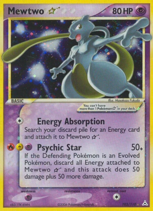 Mewtwo ☆ 「HP 103/110」「EN」