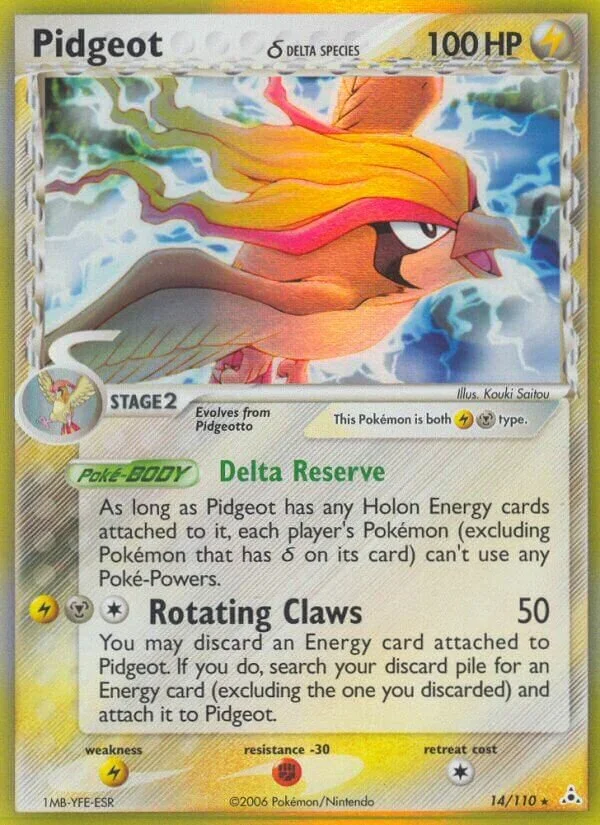 Pidgeot 「HP 14/110」「EN」