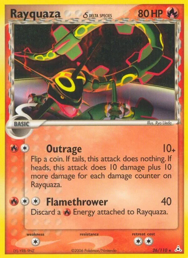 Rayquaza 「HP 26/110」「EN」