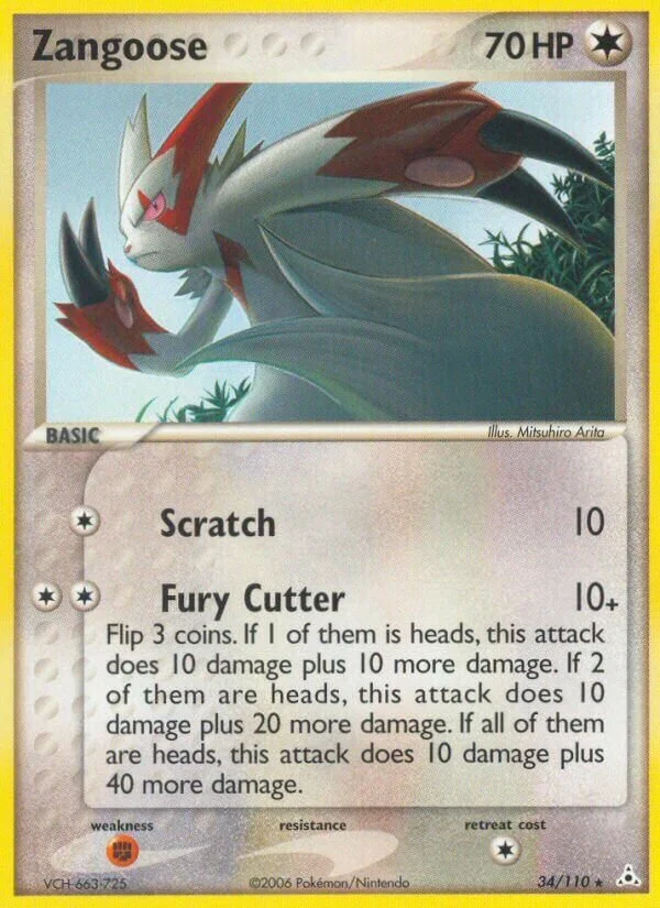 Zangoose 「HP 34/110」「EN」