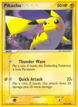 Pikachu 「HP 78/110」「EN」