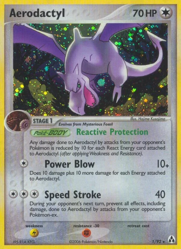 Aerodactyl 「LM 1/92」「EN」