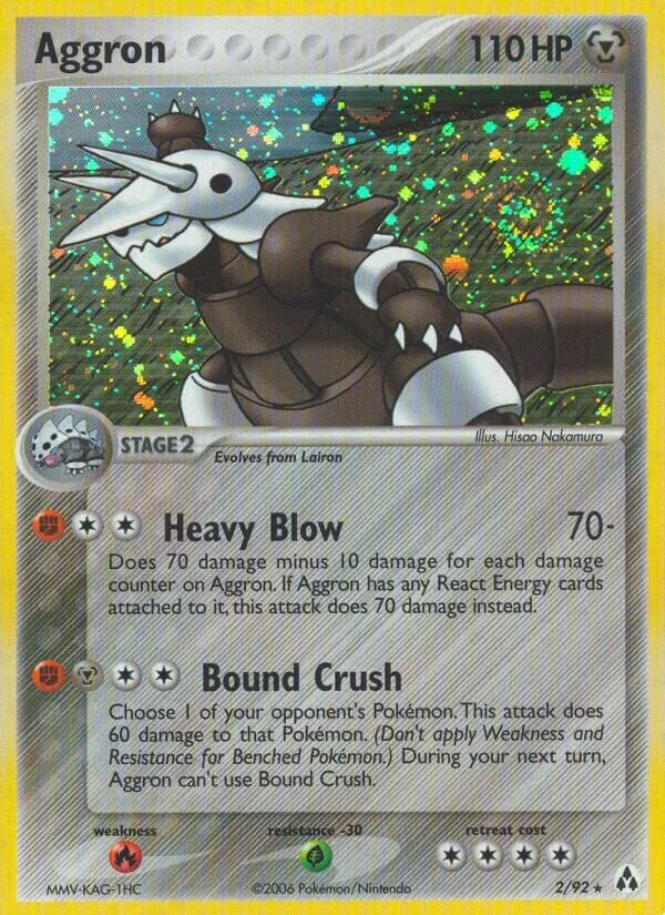 Aggron 「LM 2/92」「EN」