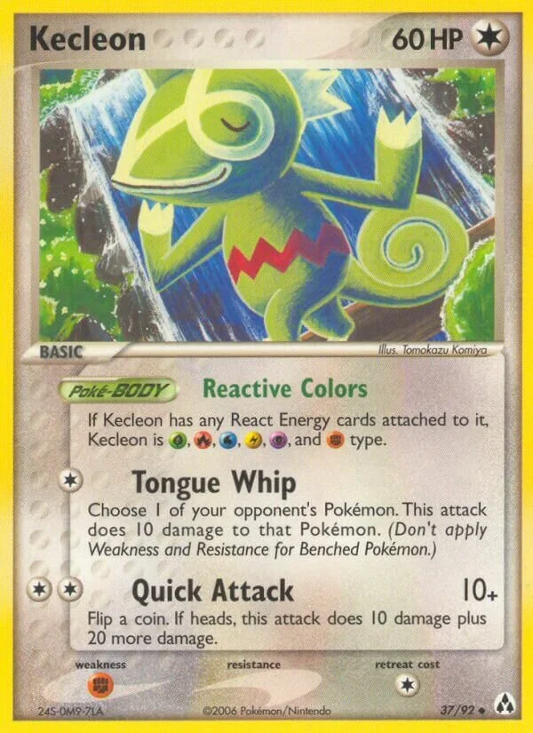 Kecleon 「LM 37/92」「EN」