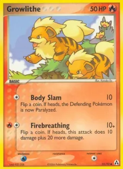 Growlithe 「LM 55/92」「EN」