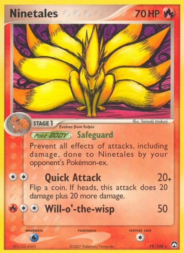 Ninetales 「PK 19/108」「EN」