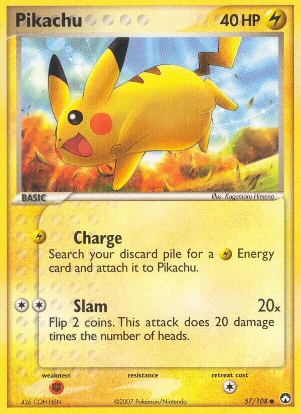 Pikachu 「PK 57/108」「EN」