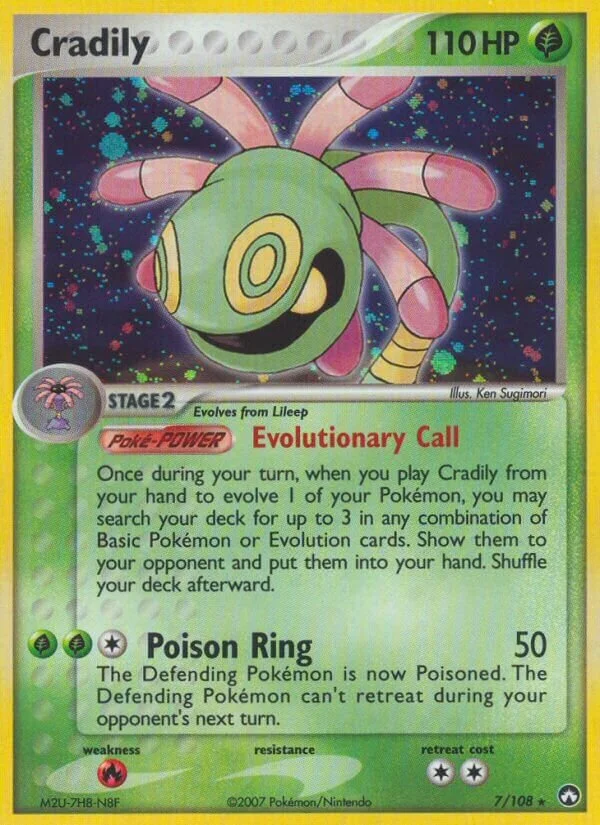 Cradily 「PK 7/108」「EN」