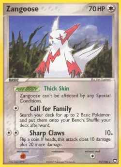 Zangoose #25/108 · Pokémon
