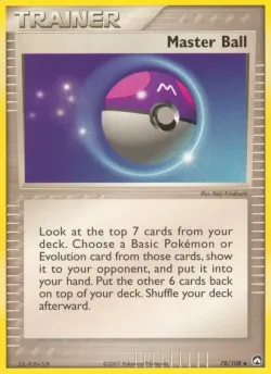 Master Ball 「PK 78/108」「EN」