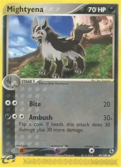 Mightyena #42/109 · Pokémon