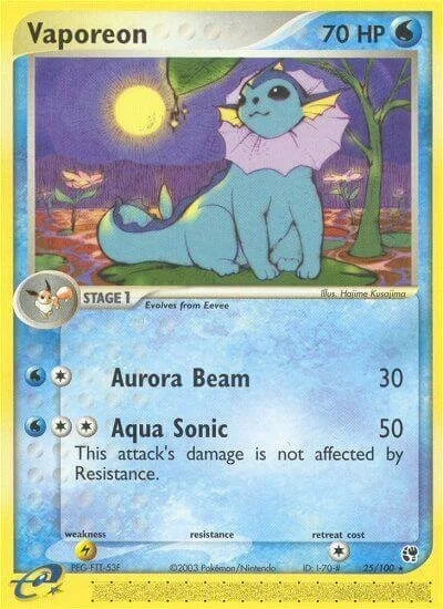 Vaporeon 「SS 25/100」「EN」