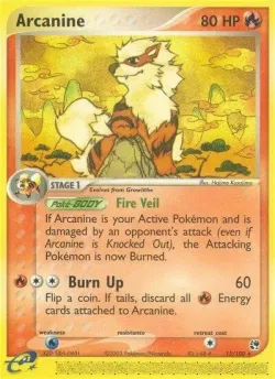 Arcanine #15/100 · Pokémon