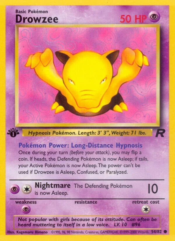 Drowzee 「TR 54/109」「EN」