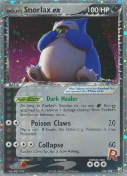 Rocket's Snorlax ex 「TR 104/109」「EN」