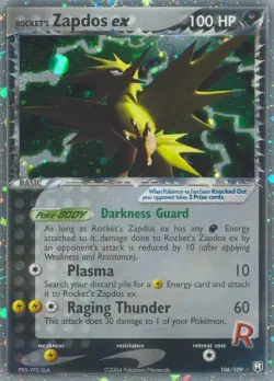 Rocket's Zapdos ex 「TR 106/109」「EN」