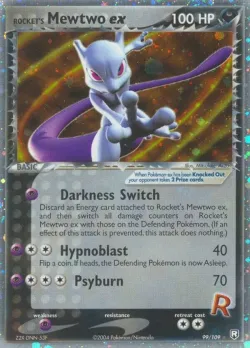 Rocket's Mewtwo ex 「TR 99/109」「EN」