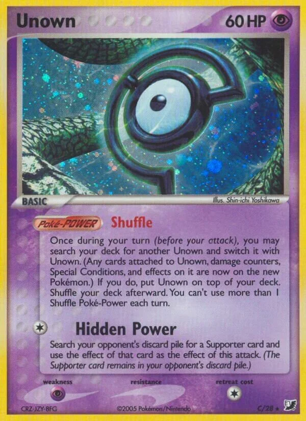 Unown 「UF C/28」「EN」
